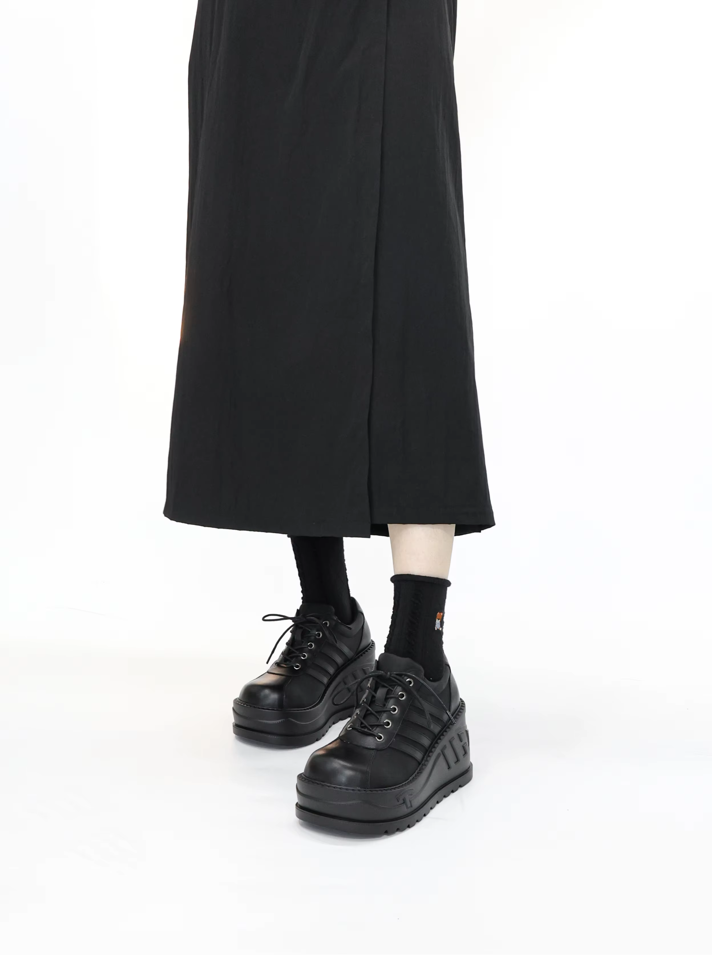 Bottes Gothiques à Semelles Compensées pour Femme