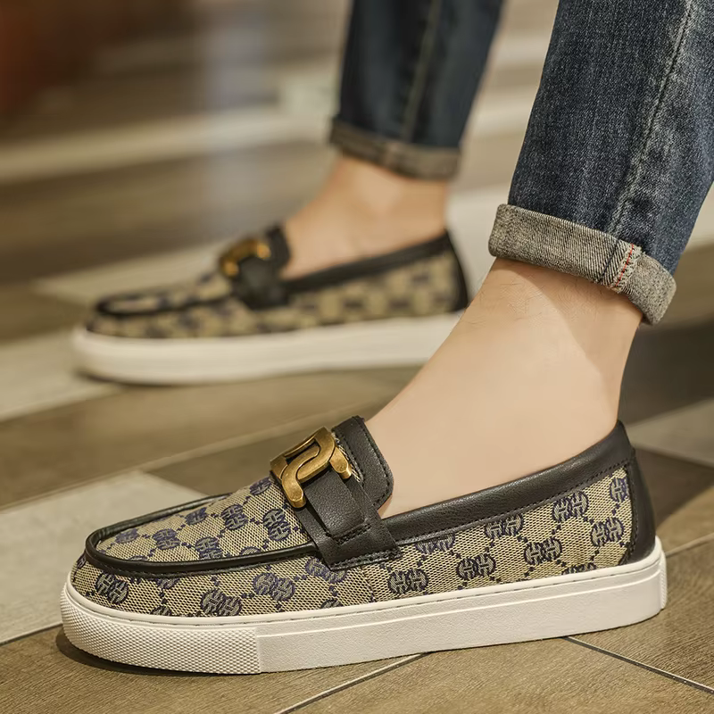 Nouvelles Chaussures Décontractées pour Hommes 2026 – Mocassins Tendance à Enfiler