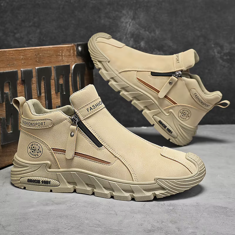 Sneakers à fermeture éclair pour hommes