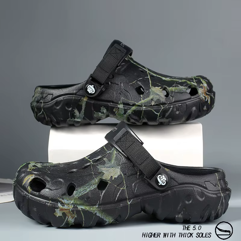 Chaussures Croc pour hommes, nouveau style d'été, antidérapantes, résistantes à l'usure, chaussures de plage, sandales, pantoufles pour hommes