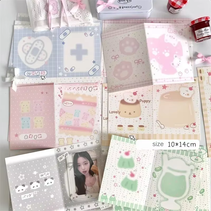 Carte Photo Kpop de Style coréen, 10 pièces/paquet, ensemble de cartes d'emballage arrière, vente d'album, idole, paquet cadeau Photo, fournitures de cartes
