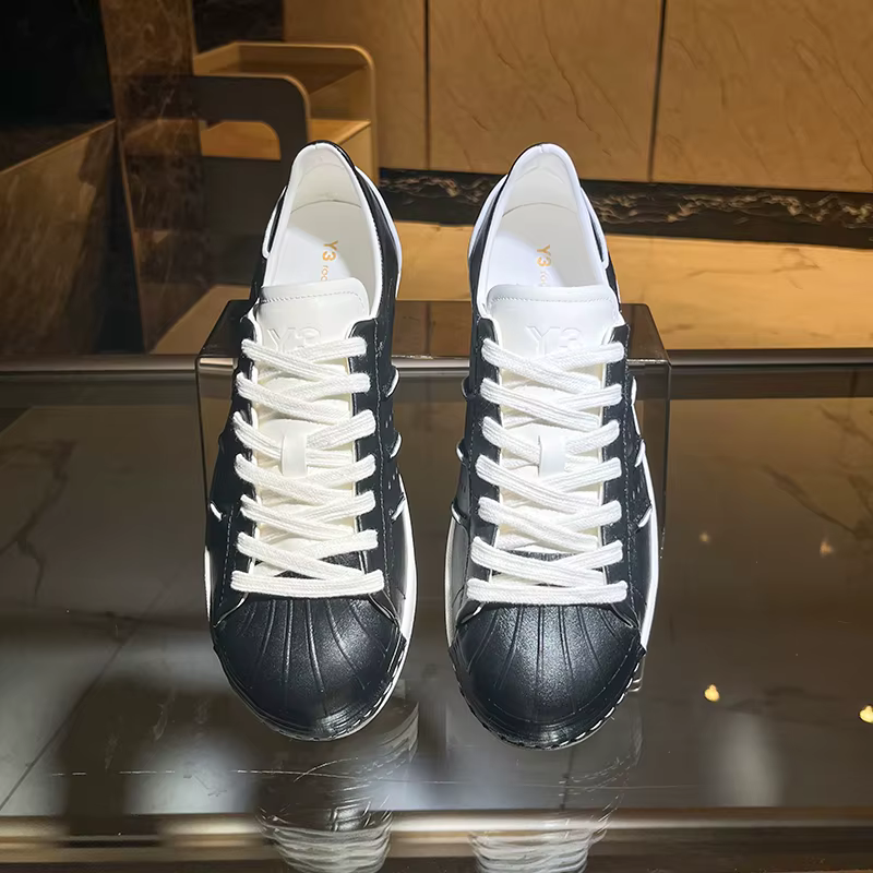 Baskets décontractées à la mode en cuir de veau naturel chaussures