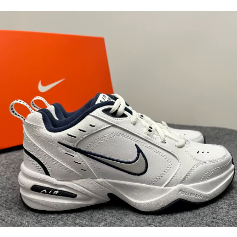 Nike Air Monarch 4 – Baskets décontractées bleues et blanches pour hommes