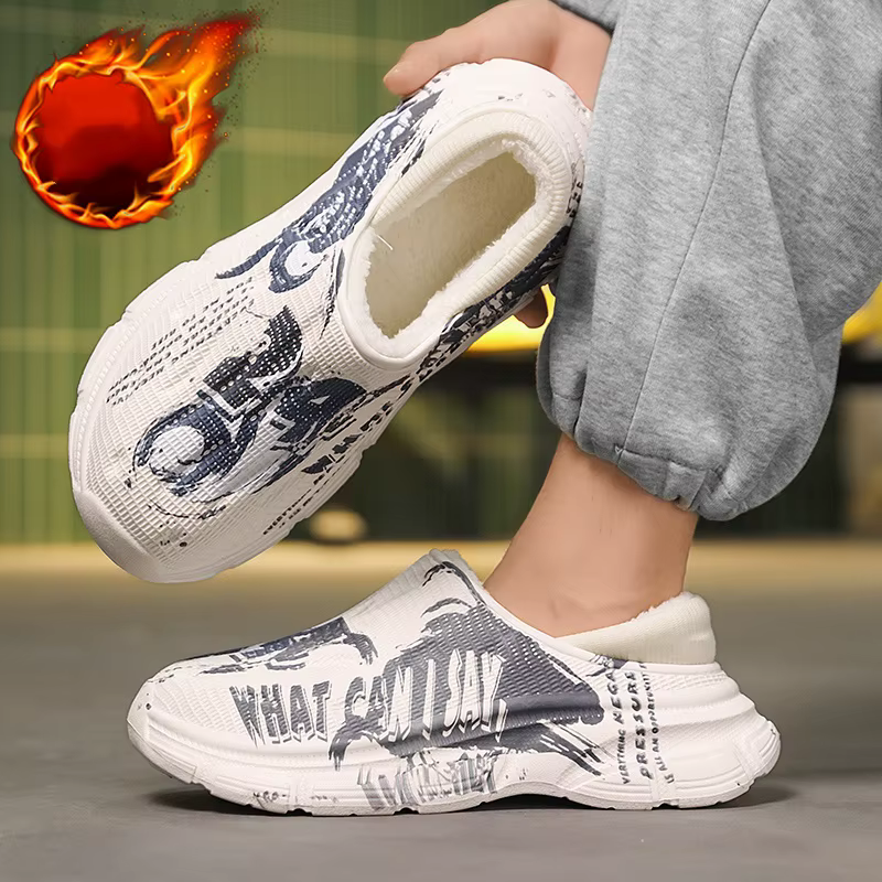 Pantoufles en coton pour hommes