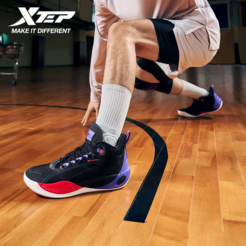 Xtep chaussures de basket hommes 2025 été résistant à l'usure respirant stabilité élastique léger baskets pour homme 875319120003