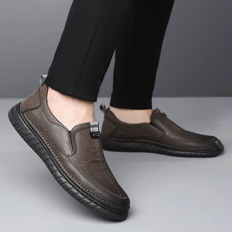 Mocassins en cuir confortables pour hommes