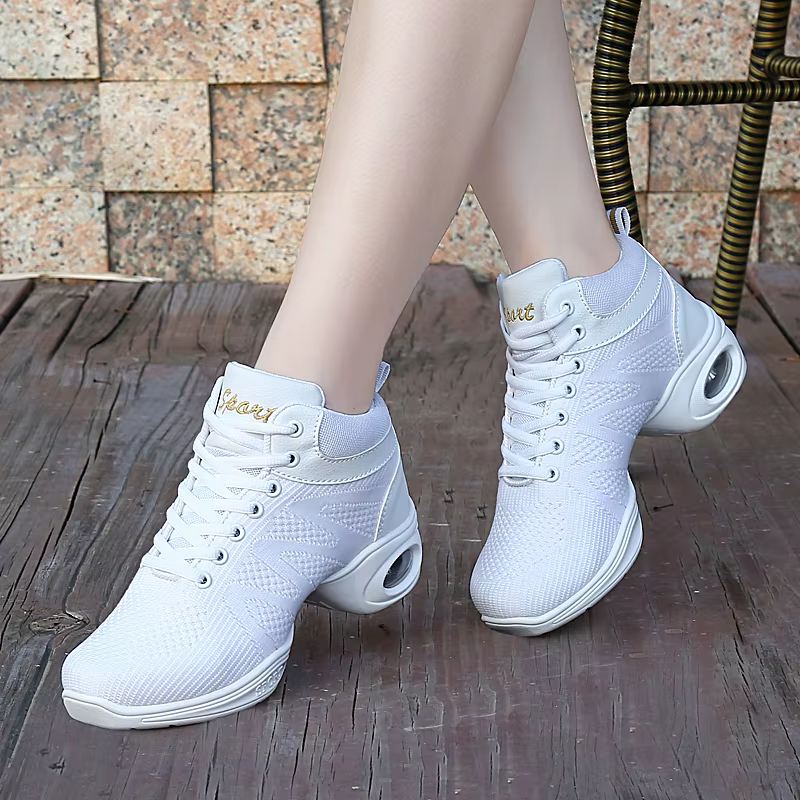 Baskets de danse sportives noires pour femmes