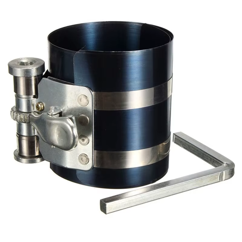 Compresseur de segment de piston de 3 pouces, 53 à 125 mm, outil d'entretien et de réparation de moteur à cliquet