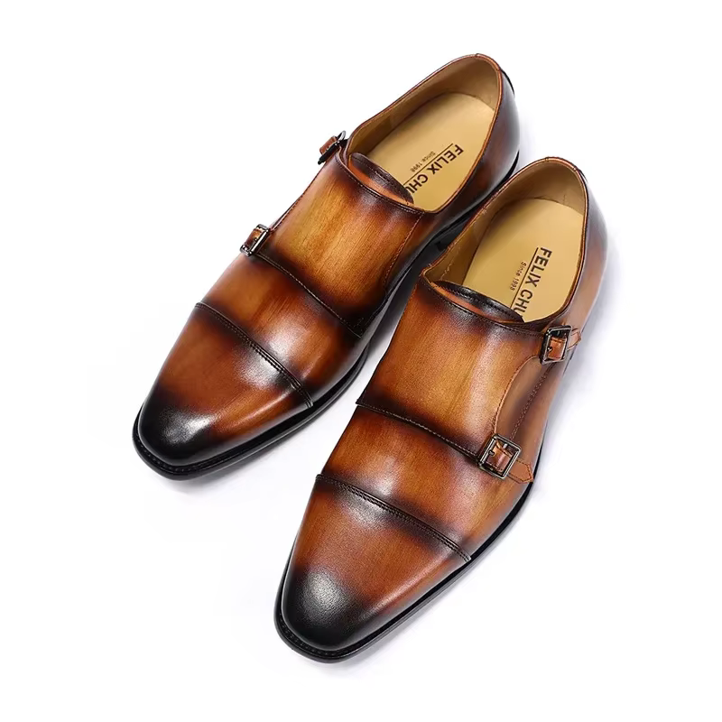 Mode marron noir hommes mocassins chaussures robe élégante costume formel chaussure en cuir respirant antidérapant à la