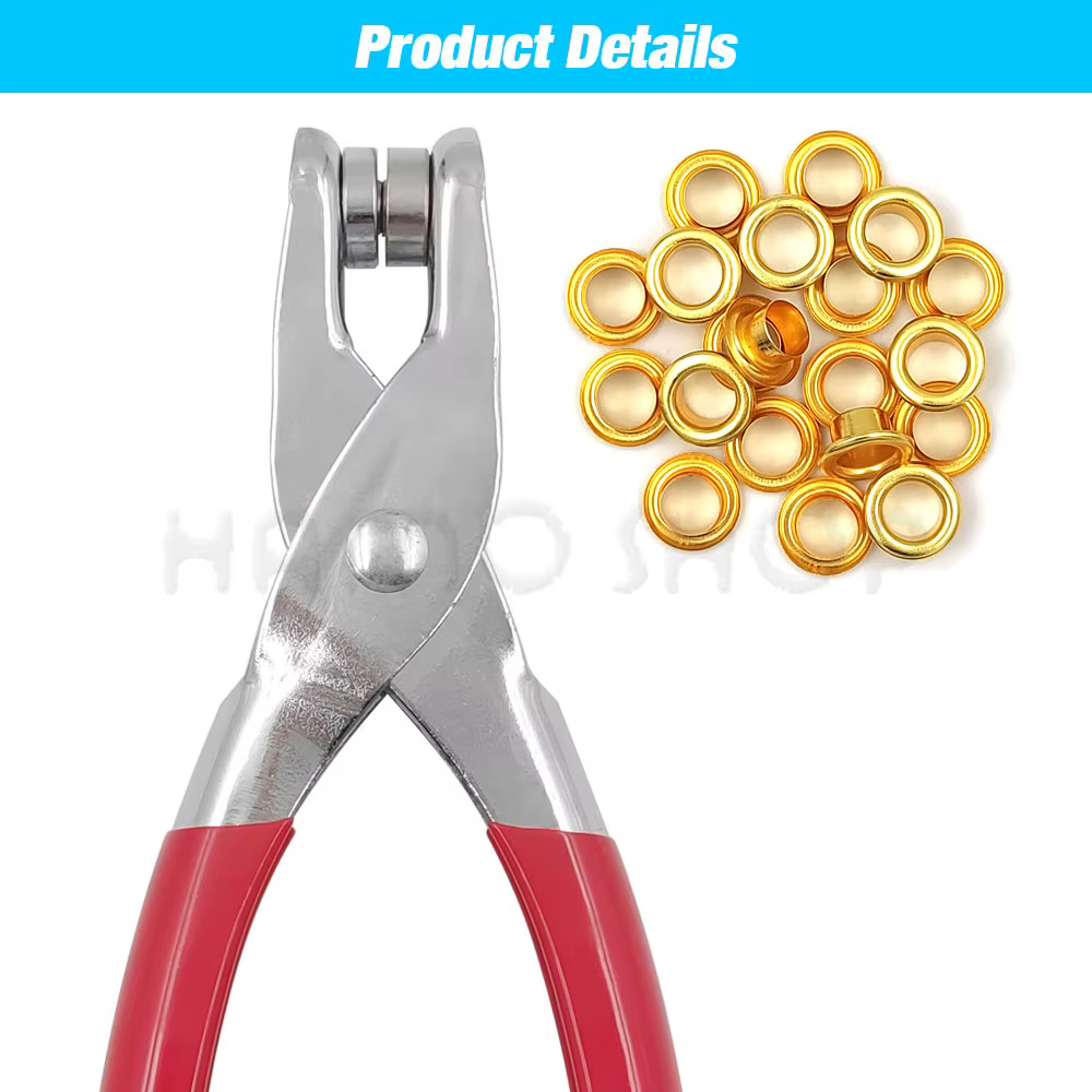 Pince d'installation pour œillets de 4mm/6mm/12mm avec 100