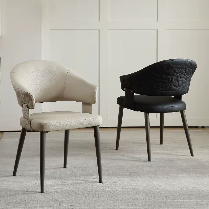Chaises de salon de style bureau, chaises italiennes confortables pour salon, meubles de luxe modernes pour la maison