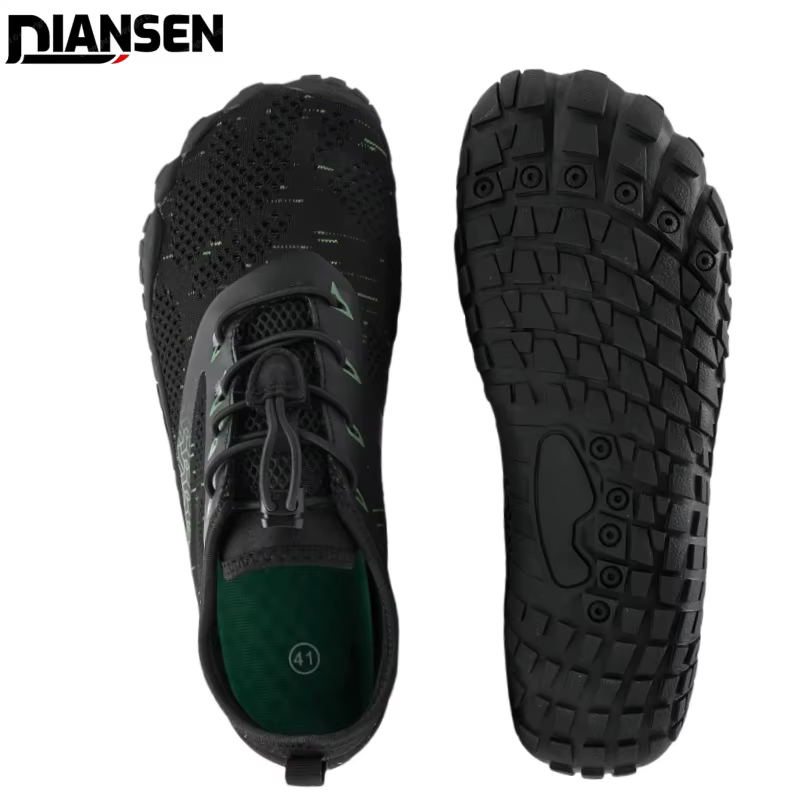Chaussures à bout large zéro pieds nus pour hommes