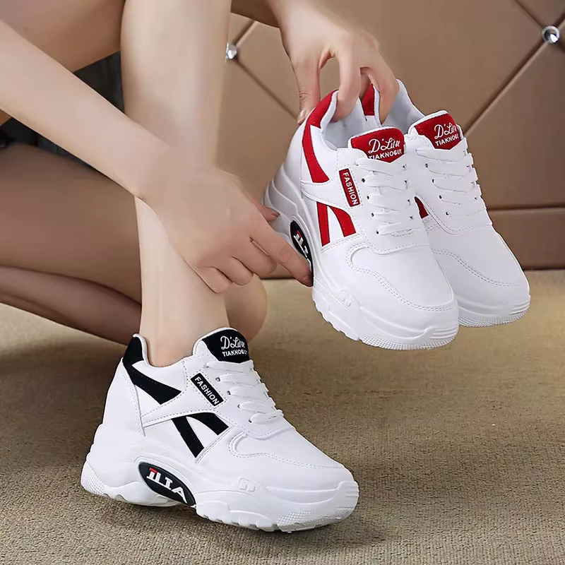 Baskets femmes plate-forme augmentation intérieure chaussures femme