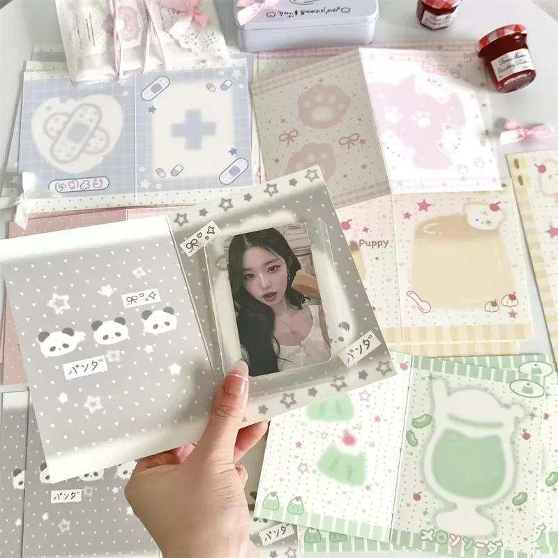 Carte Photo Kpop de Style coréen, 10 pièces/paquet, ensemble de cartes d'emballage arrière, vente d'album, idole, paquet cadeau Photo, fournitures de cartes
