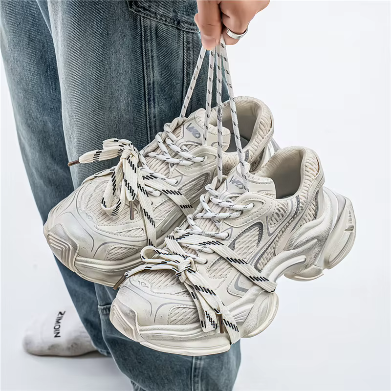 Chaussures de sport respirantes en maille pour hommes