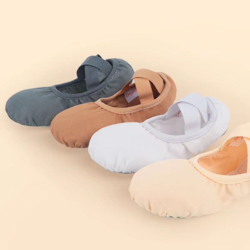 Chaussures de Ballet en toile pour filles et femmes