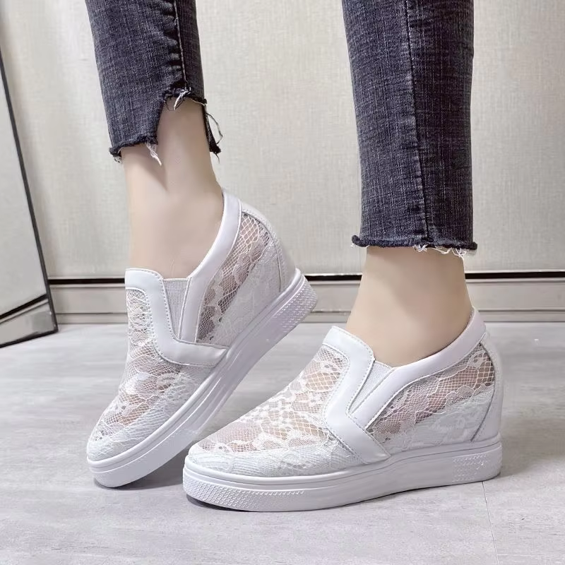 Nouvelles Baskets compensées à plateforme pour femme