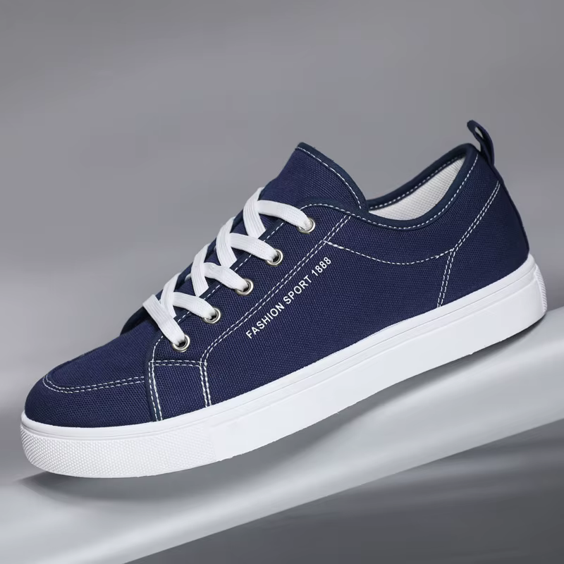 Chaussures en toile décontractées bleues pour hommes