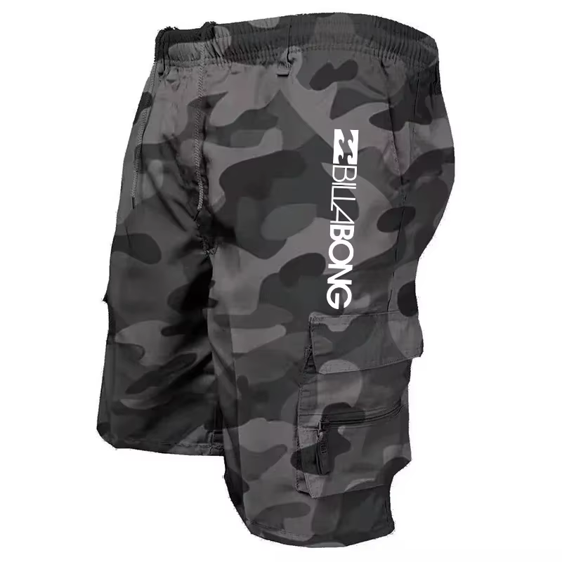 Nouveaux shorts d'été 2025, shorts de course multi-poches tendance, shorts de sport amples pour entraîneur de basketball, shorts décontractés de travail pour hommes
