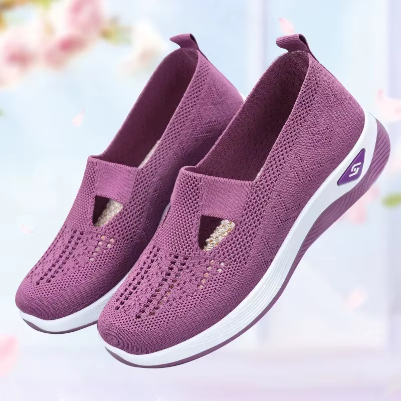  Chaussures pour femmes été 2025 espadrilles décontractées respirant sans lacet