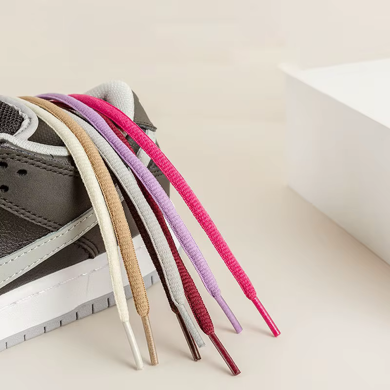 1 paire de lacets de chaussures ovales classiques unisexes de 5MM
