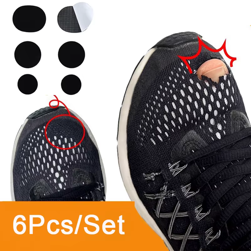 Patch de réparation noir pour chaussures de sport