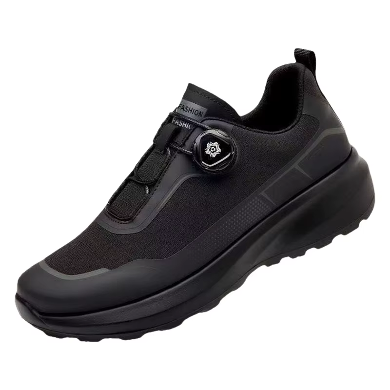 Chaussures de course d'extérieur respirantes 2025 – Baskets décontractées à bouton rotatif et semelle épaisse pour hommes et femmes