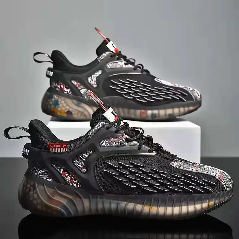 Chaussures de course décontractées respirantes en noix de coco pour hommes