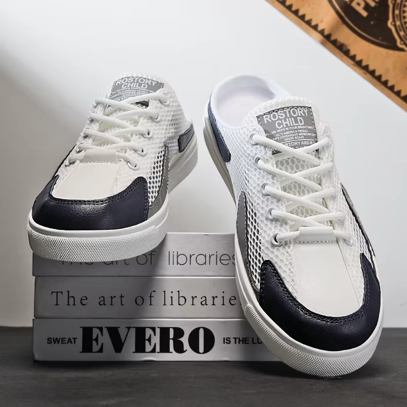 Baskets en Toile Plates Décontractées pour Homme