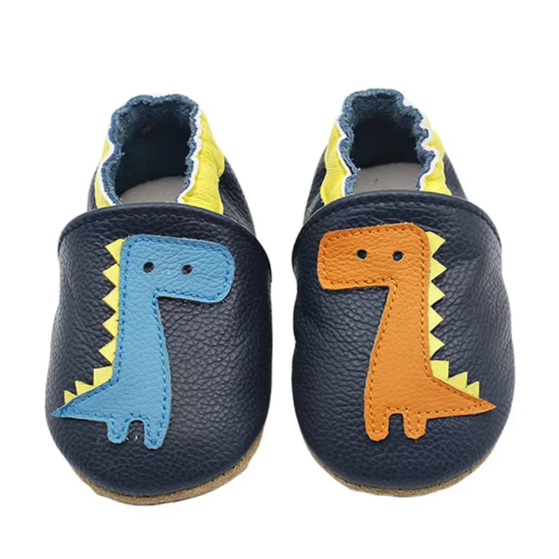 Chaussures bébé en cuir de vache souple