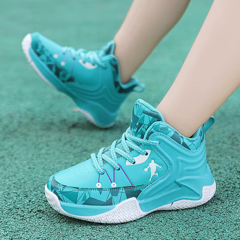 Chaussures de basket-ball à lacets pour enfants
