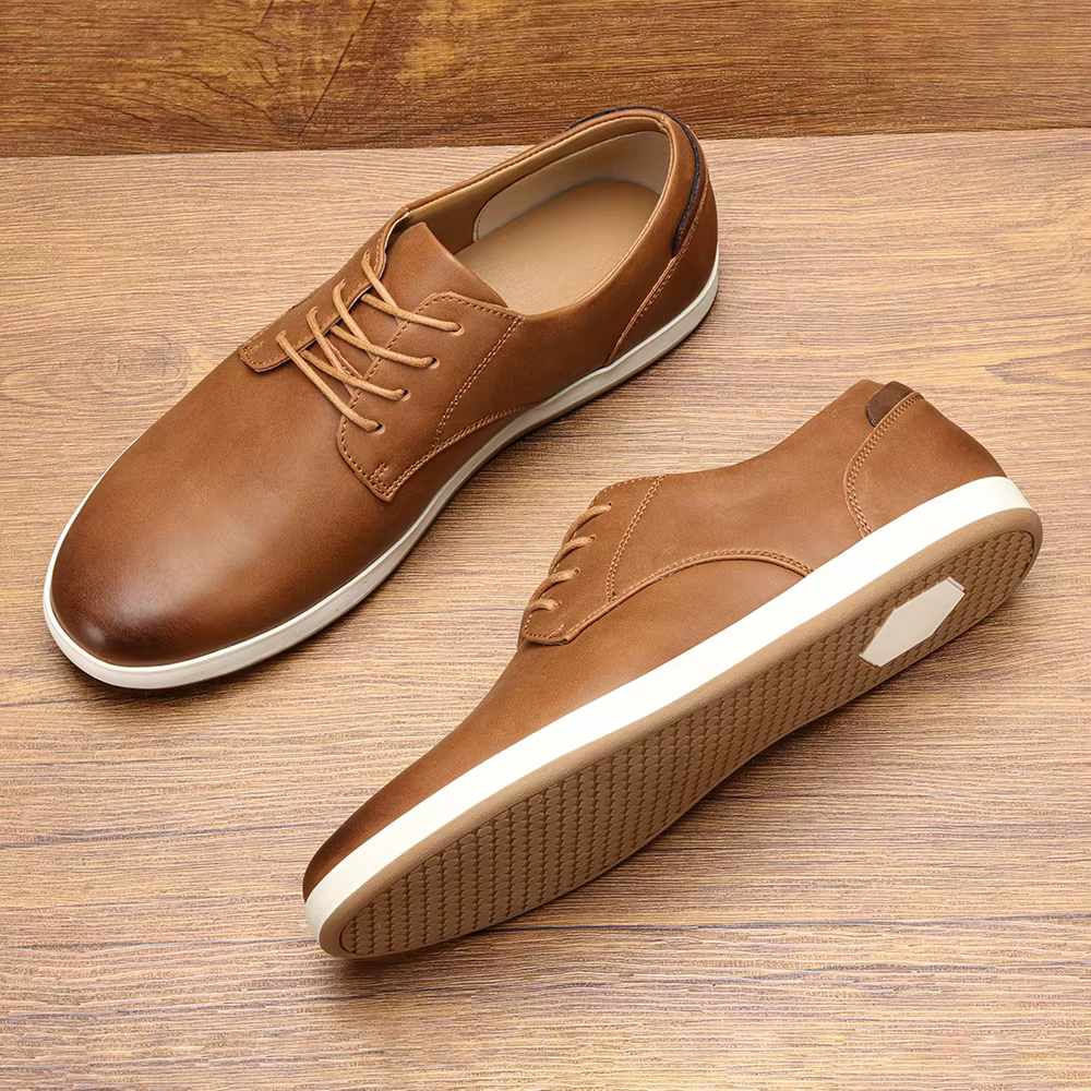 Baskets en cuir confortables et à la mode pour hommes
