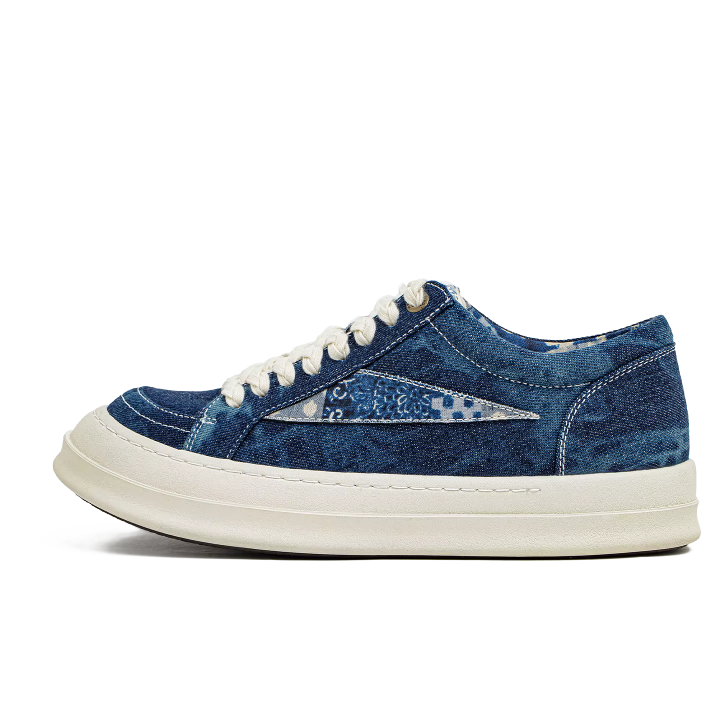 Chaussures de skate en toile tie-dye style Boro pour hommes Maden