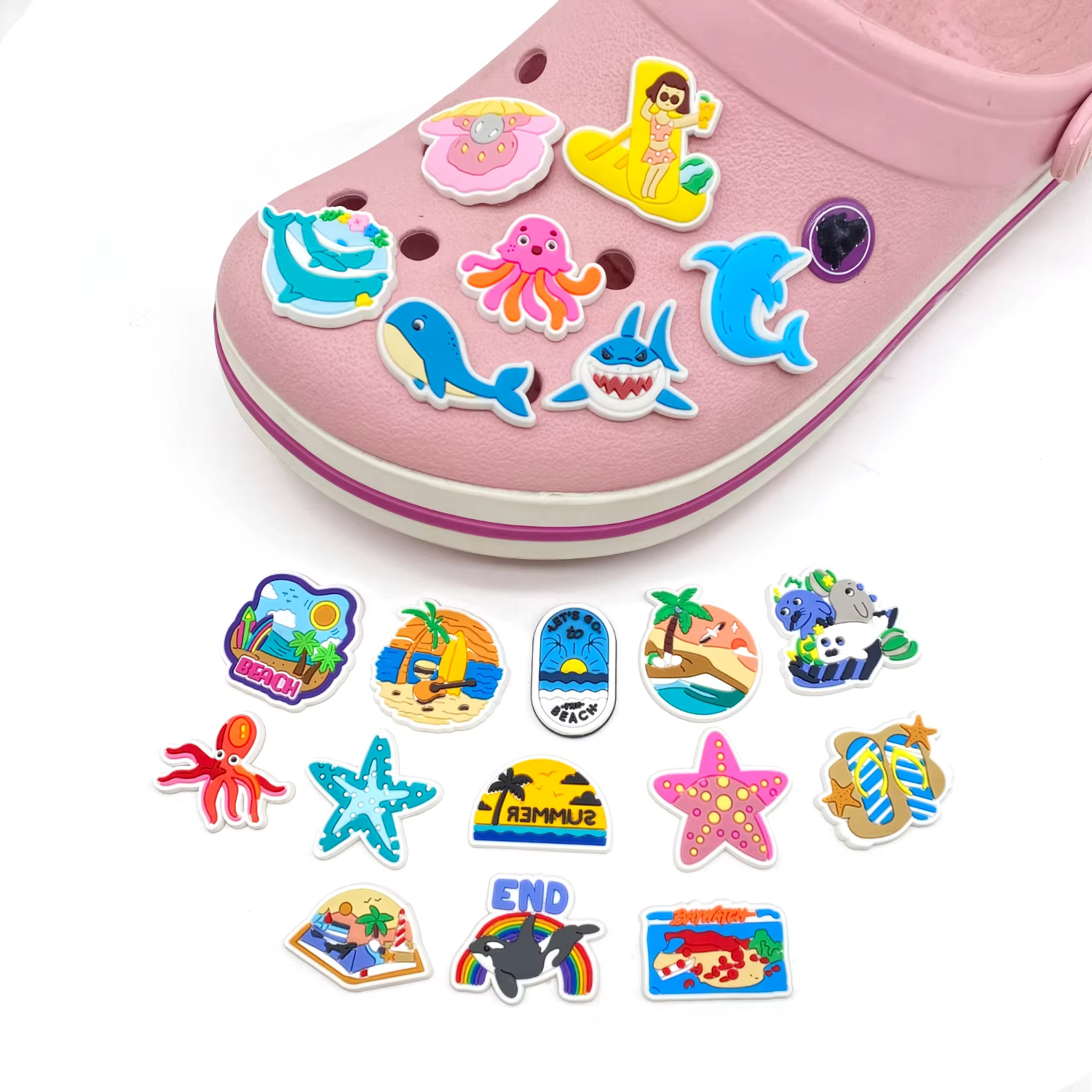 Breloques de chaussures de plage