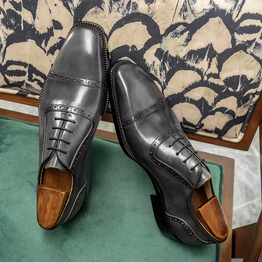 Hanmce Oxford-Chaussures Respirantes en Cuir group pour Homme