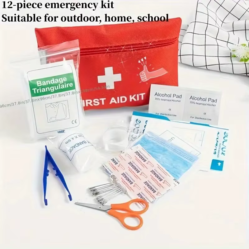 Trousse de premiers secours portable pour voiture, trousse de premiers soins portable, trousse de santé