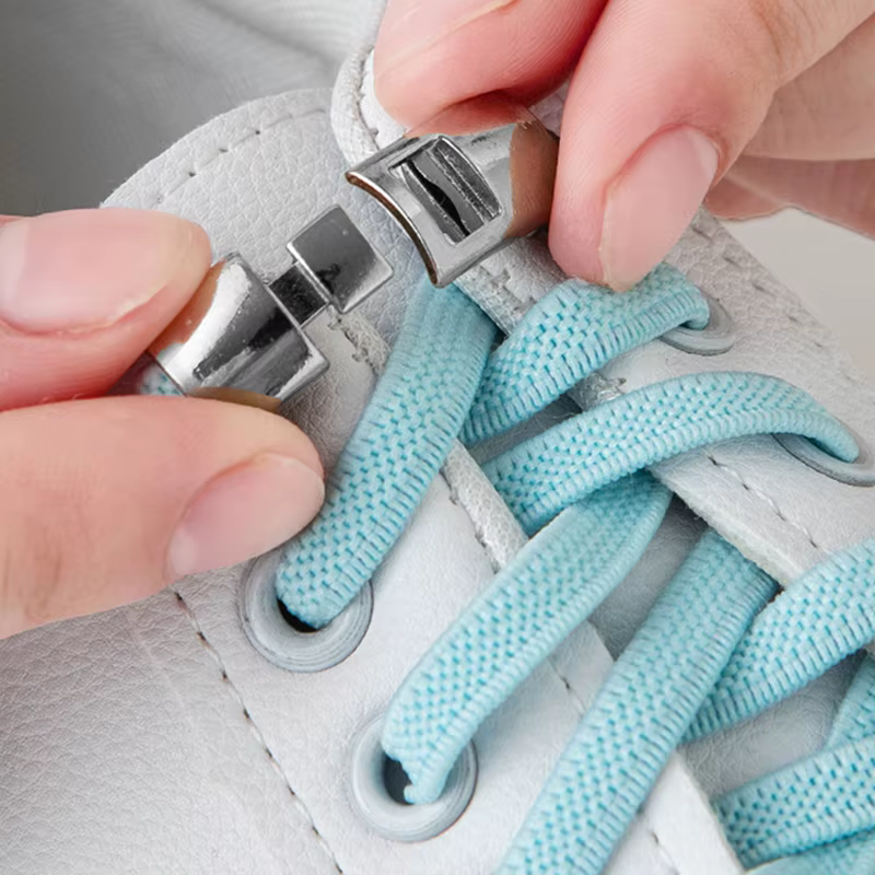 Lacets de Chaussures artificiel astiques Croisés pour Enfants et Adultes