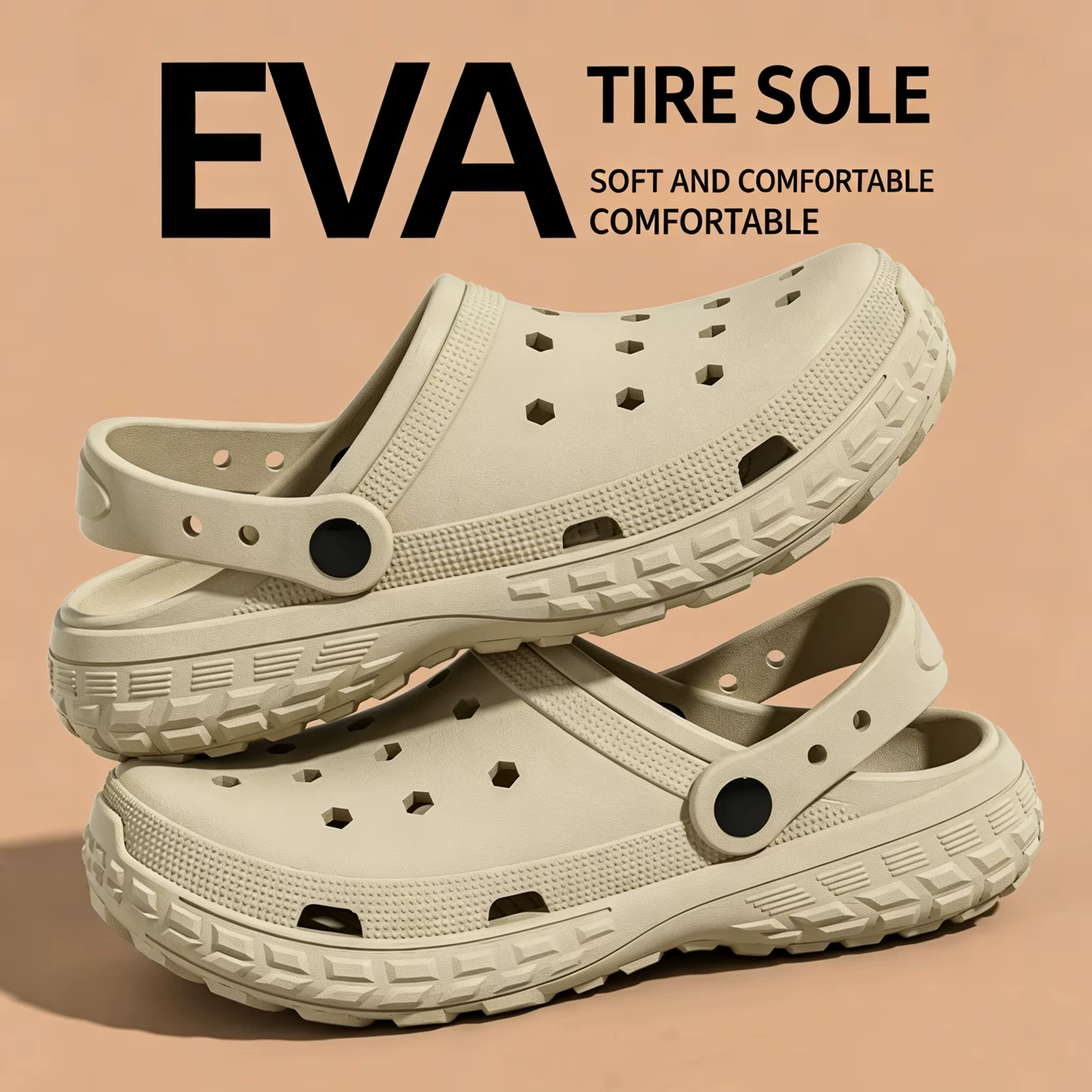 Chaussures perforées antidérapantes pour hommes