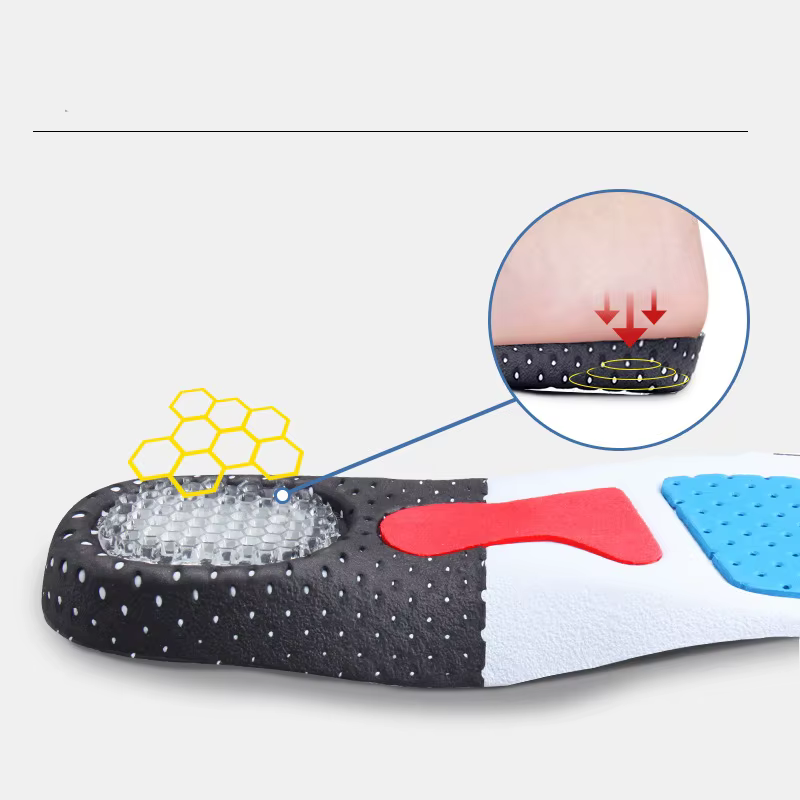 Semelles intérieures de chaussures de course d'été en Silicone à semelle souple pour hommes et femmes