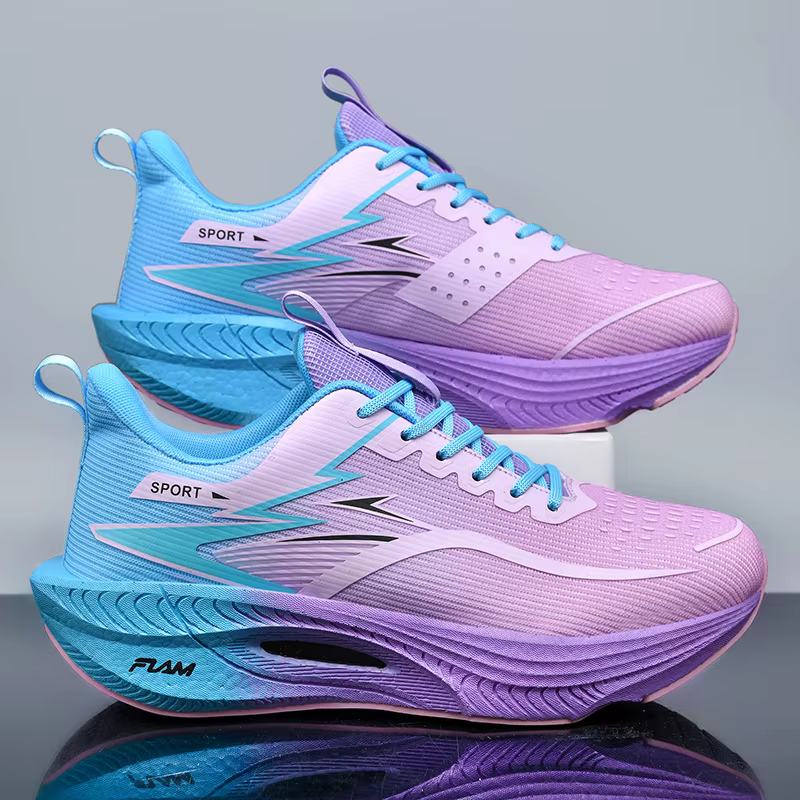 Chaussures de course pour femmes grandes tailles avec technologie de plaque en carbone