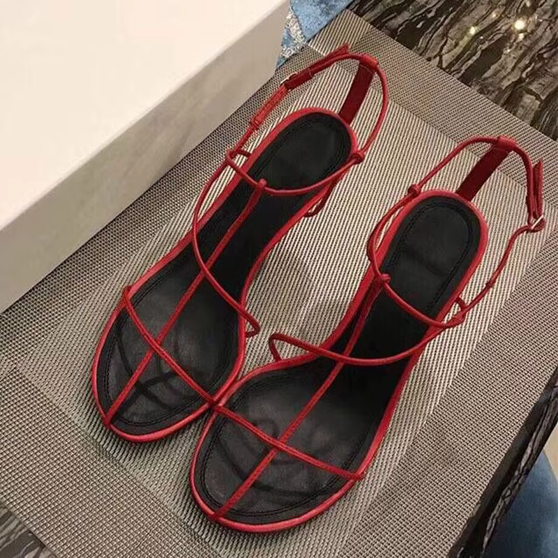 Sandales ouvertes à talons hauts pour femmes, chaussures de soirée, solides, élastiques, mode, été