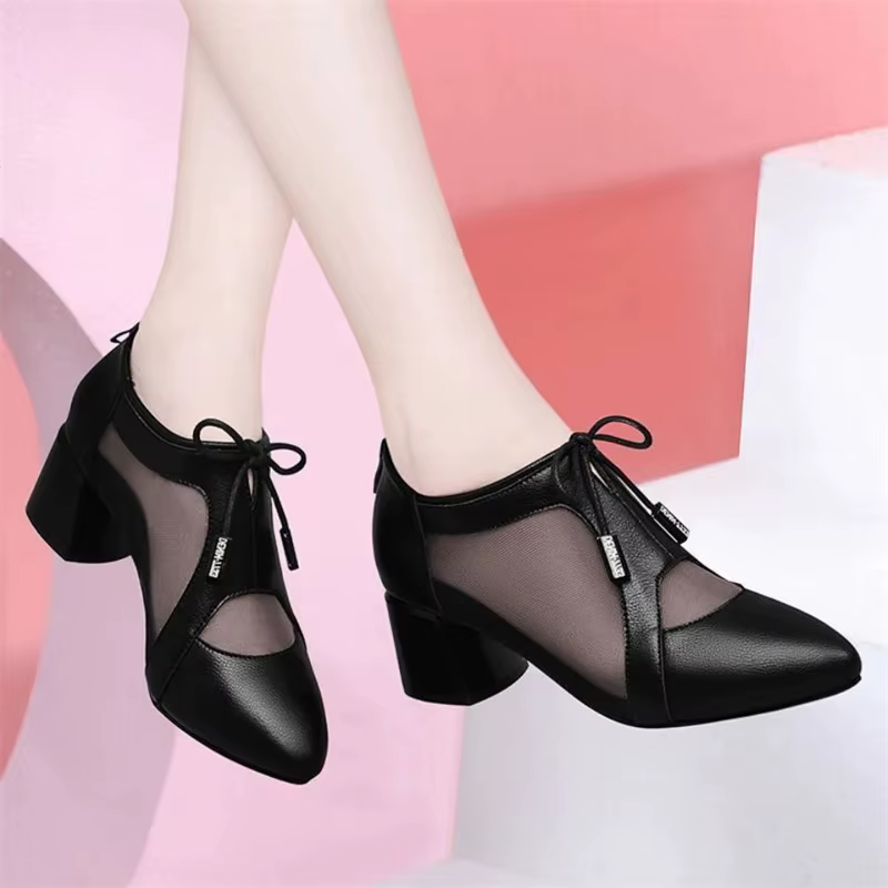 Bottines classiques à bout pointu pour femme