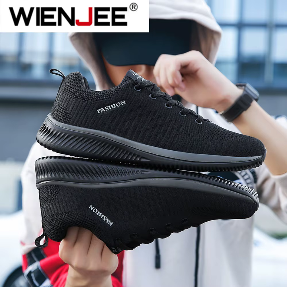 Hommes course marche tricot chaussure espadrilles décontractées respirant sport