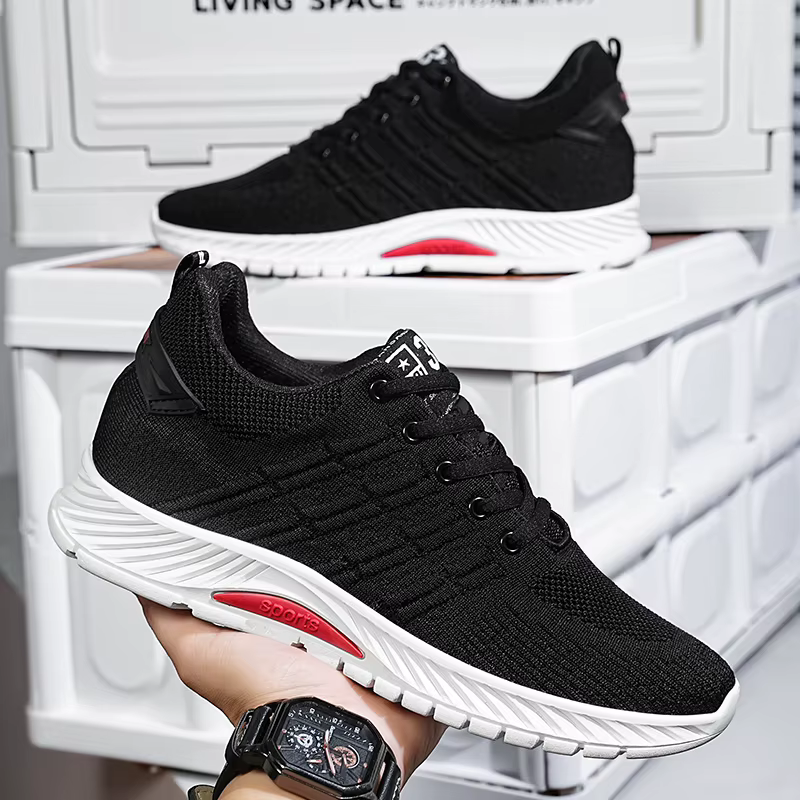 Homme baskets ascenseur chaussures talons cachés respirant rehaussement