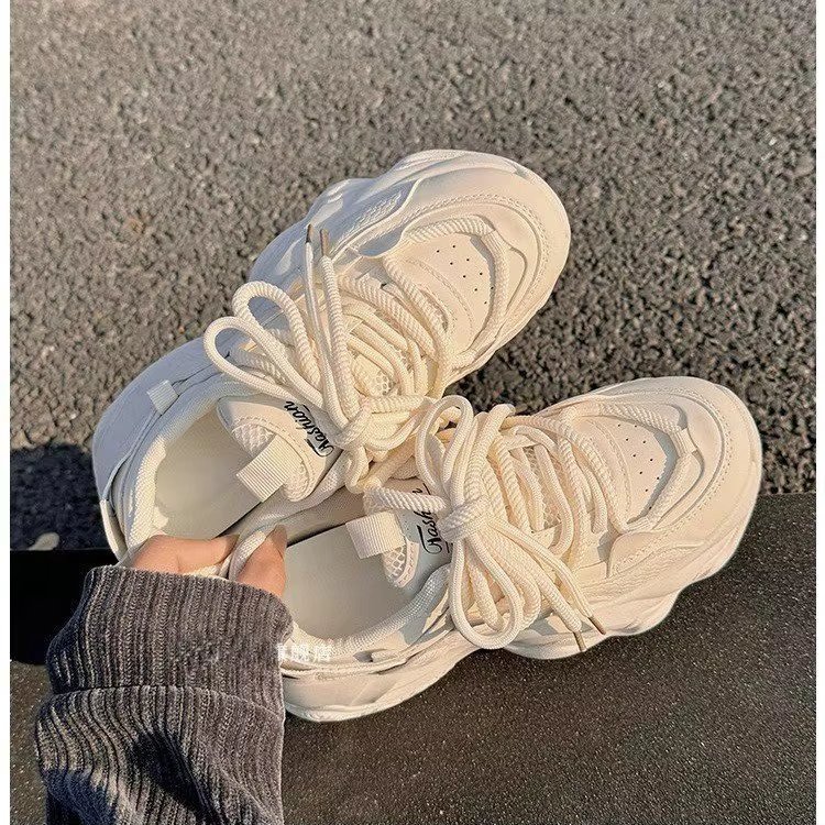 Chaussures Dad Shoes Femme Printemps/Été 2026 Nouvelle Collection Populaire à Semelle Épaisse Effet Gâteau