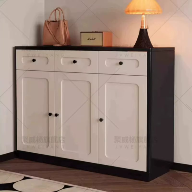 Meuble à chaussures moderne et fin avec tiroirs pour entrée
