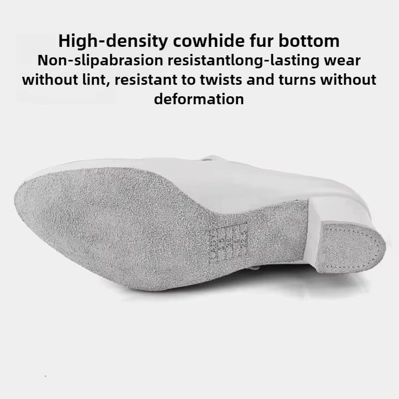 Vennystyle chaussures de danse latine-chaussures de pratique de salon blanches professionnelles pour filles avec