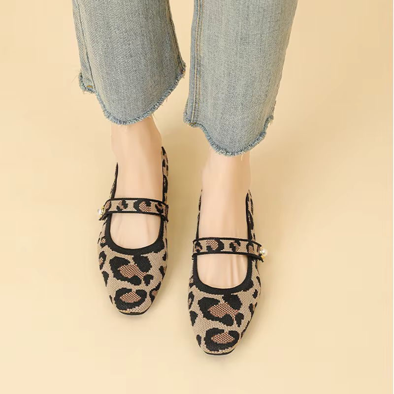 Chaussures plates tricotées pour femmes