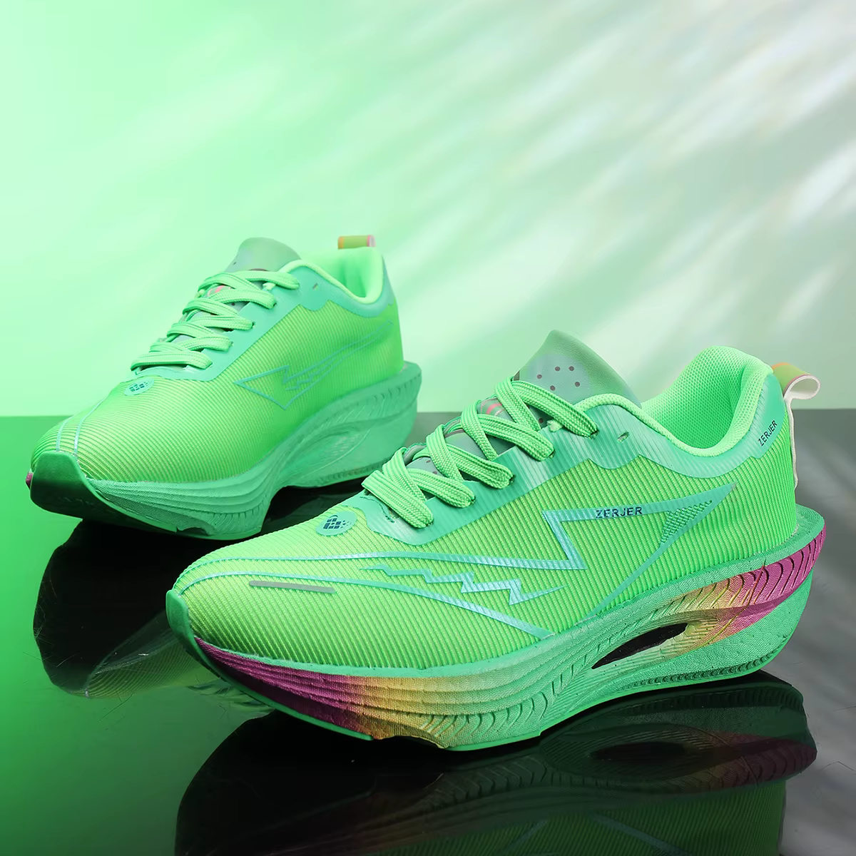 ZERJER Nouvelles chaussures de course légères et décontractées pour hommes - Baskets