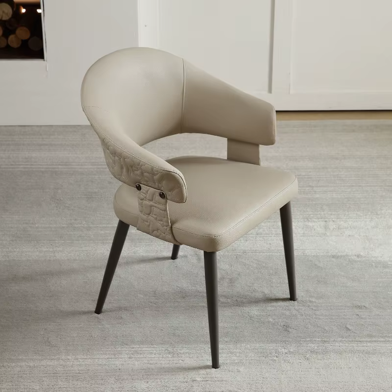 Chaises de salon de style bureau, chaises italiennes confortables pour salon, meubles de luxe modernes pour la maison